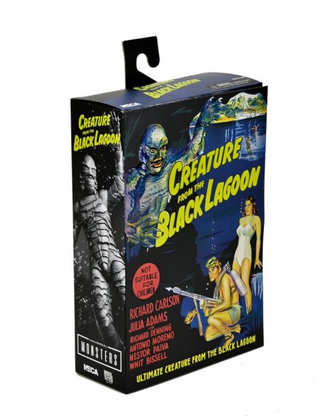 Universal Monsters Figuur Ultieme wezen uit de Black Lagoon (Z&W) 18 cm
