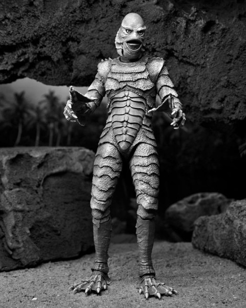Universal Monsters Figuur Ultieme wezen uit de Black Lagoon (Z&W) 18 cm