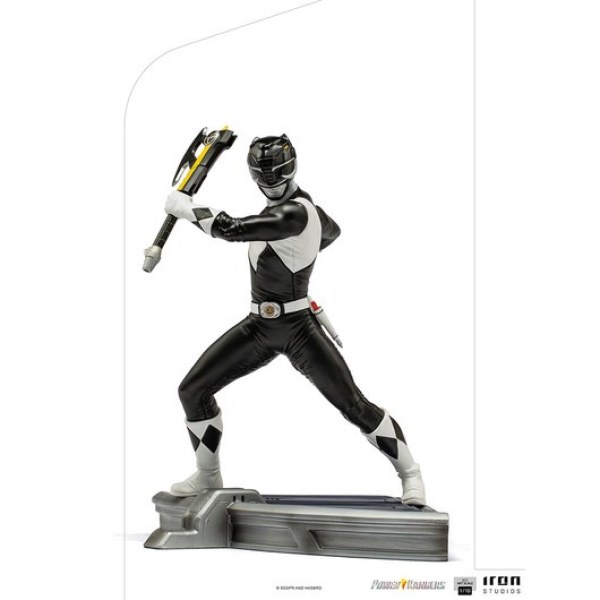 POWER RANGERS: MIGHTY MORPHIN ZWARTE RANGER ART SCALE - POWER RANGERS