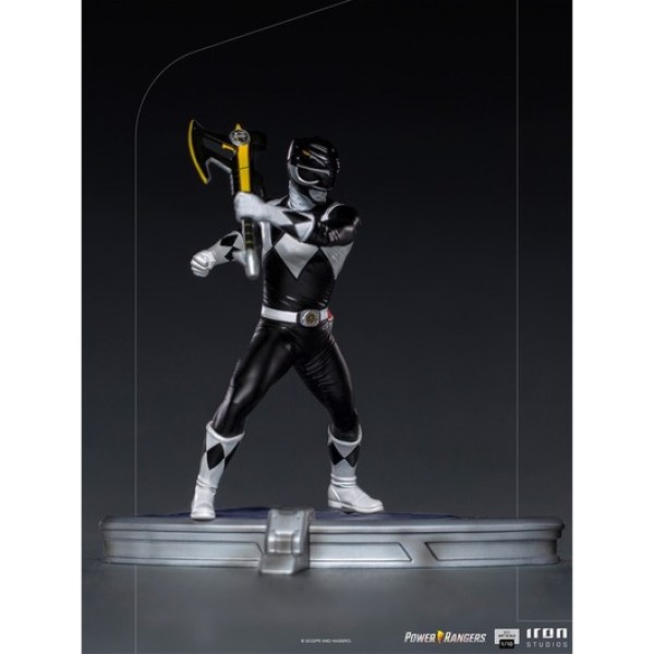 POWER RANGERS: MIGHTY MORPHIN ZWARTE RANGER ART SCALE - POWER RANGERS