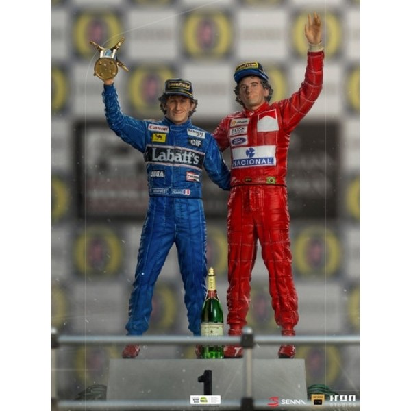 ALAN PROST AYRTON SENNA ART SCALE DELUXE - DERNIER PODIUM