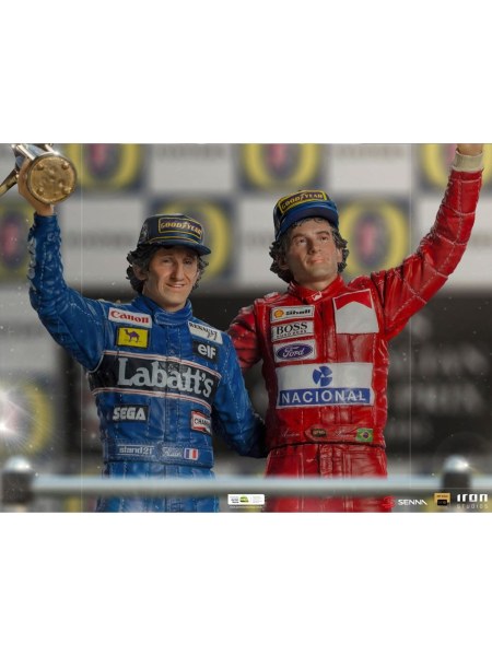 ALAN PROST AYRTON SENNA ART SCALE DELUXE - DERNIER PODIUM