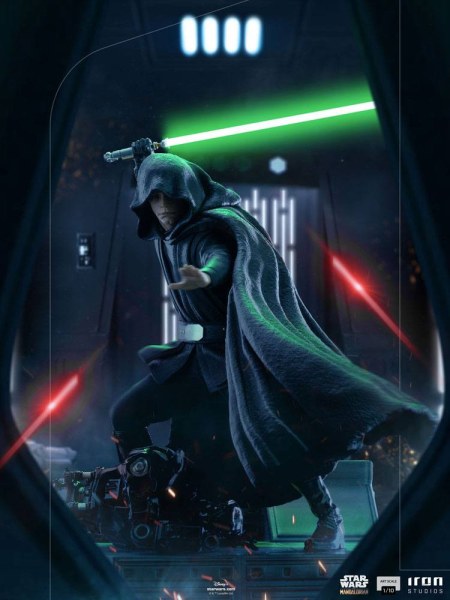 De Mandalorian Luke Skywalker gevechtsversie Art Scale - Star Wars
