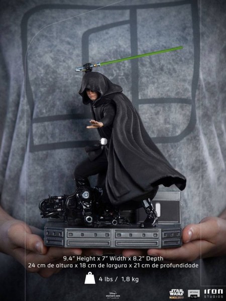 De Mandalorian Luke Skywalker gevechtsversie Art Scale - Star Wars