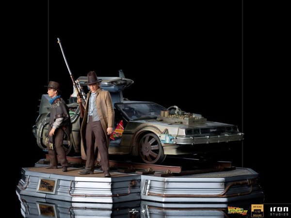 Back to the Future III Art Scale Deluxe volledige set