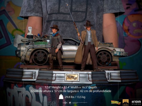 Back to the Future III Art Scale Deluxe volledige set