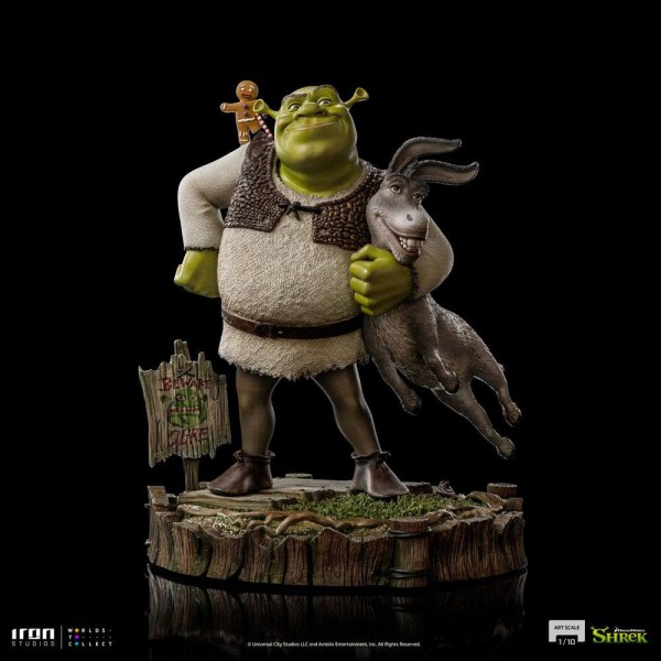 Shrek, Donkey en The Gingerbread Man Deluxe Art Scale - Dreamworks