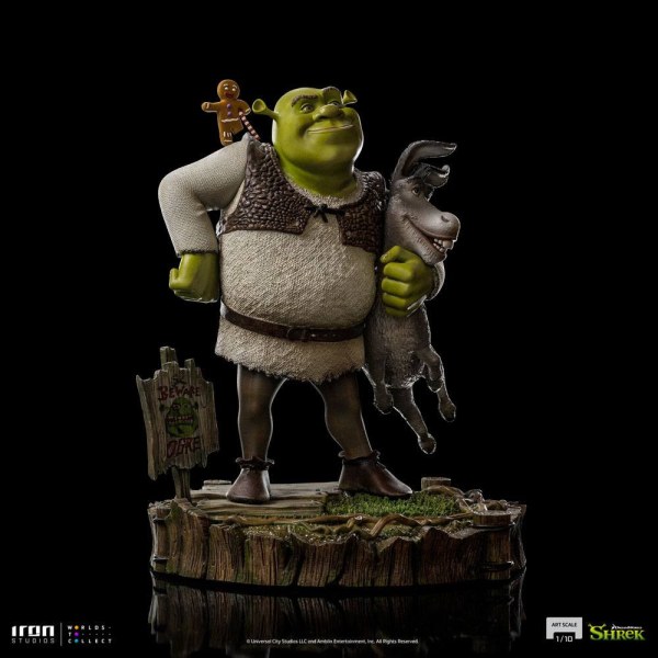 Shrek, Donkey en The Gingerbread Man Deluxe Art Scale - Dreamworks