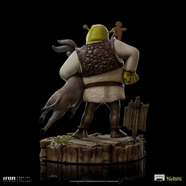 Shrek, Donkey en The Gingerbread Man Deluxe Art Scale - Dreamworks