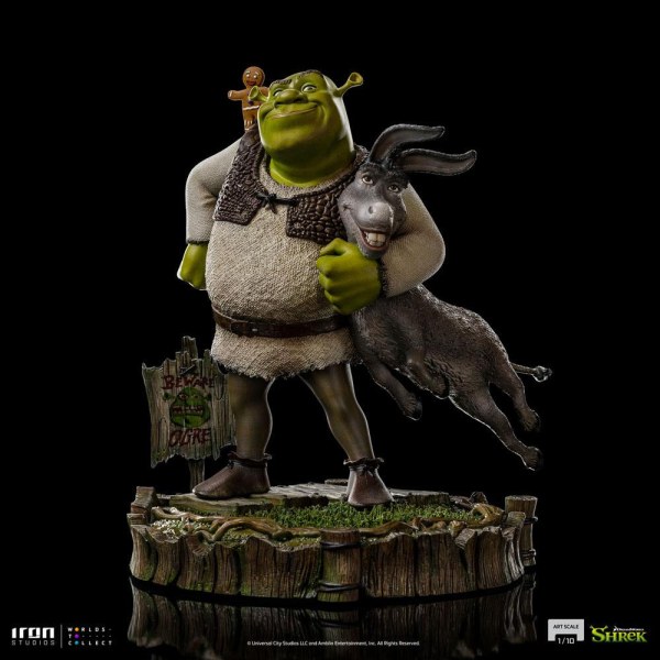 Shrek, Donkey en The Gingerbread Man Deluxe Art Scale - Dreamworks