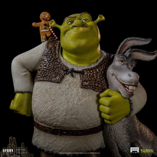 Shrek, Donkey en The Gingerbread Man Deluxe Art Scale - Dreamworks
