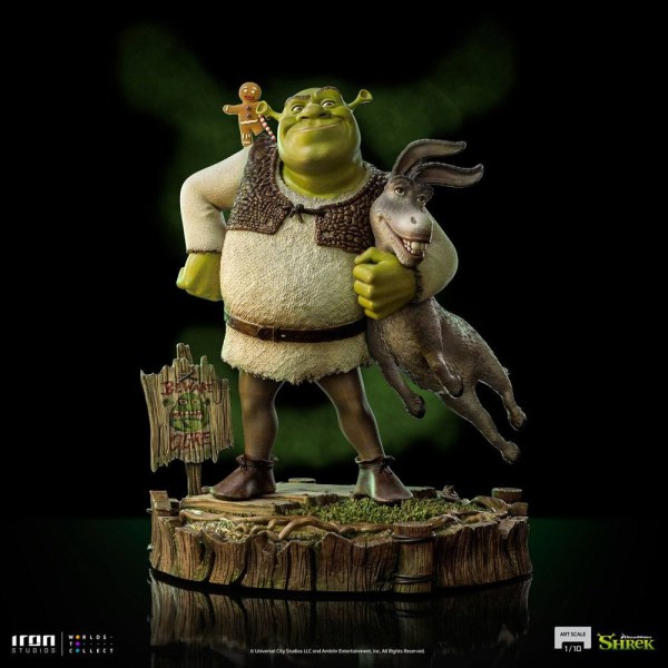 Shrek, Donkey en The Gingerbread Man Deluxe Art Scale - Dreamworks