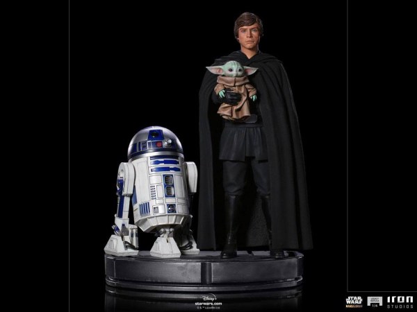 De Mandalorian Luke Skywalker, R2-D2 & Grogu Art Scale - Star Wars
