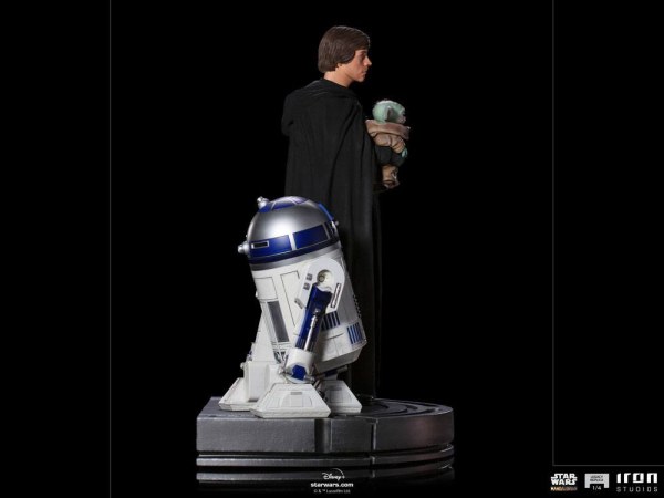 De Mandalorian Luke Skywalker, R2-D2 & Grogu Art Scale - Star Wars