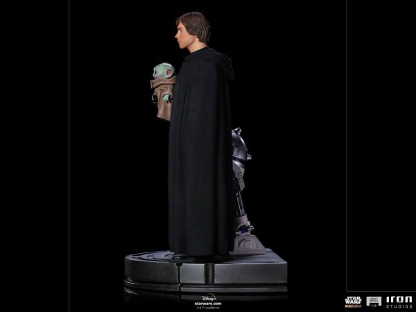 De Mandalorian Luke Skywalker, R2-D2 & Grogu Art Scale - Star Wars