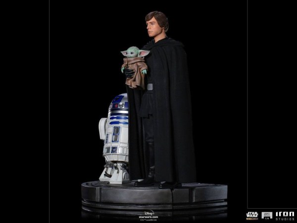 De Mandalorian Luke Skywalker, R2-D2 & Grogu Art Scale - Star Wars
