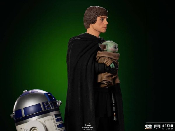 De Mandalorian Luke Skywalker, R2-D2 & Grogu Art Scale - Star Wars