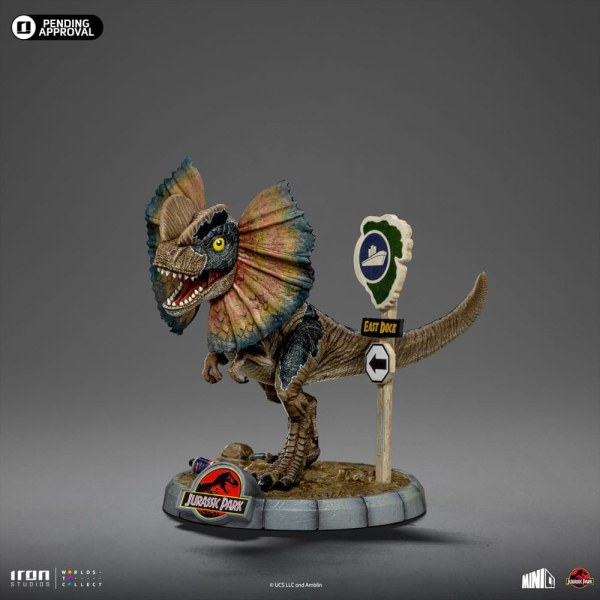 DILOPHOSAURUS ART SCALE - JURASSIC PARK