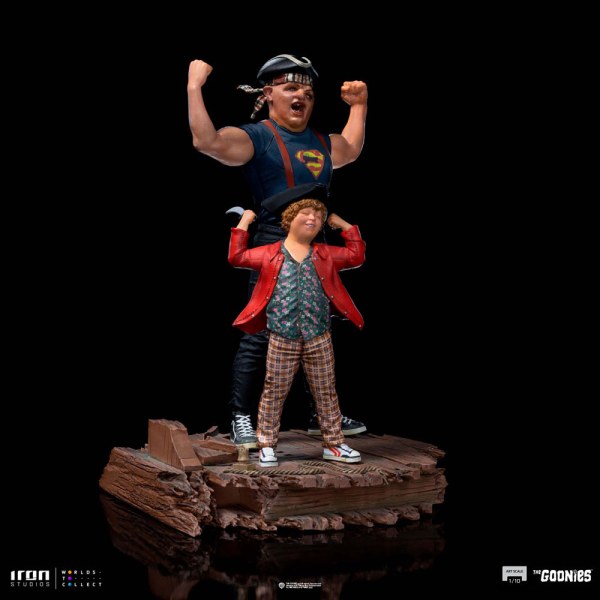 Luiaard en Chunk Art Scale - The Goonies