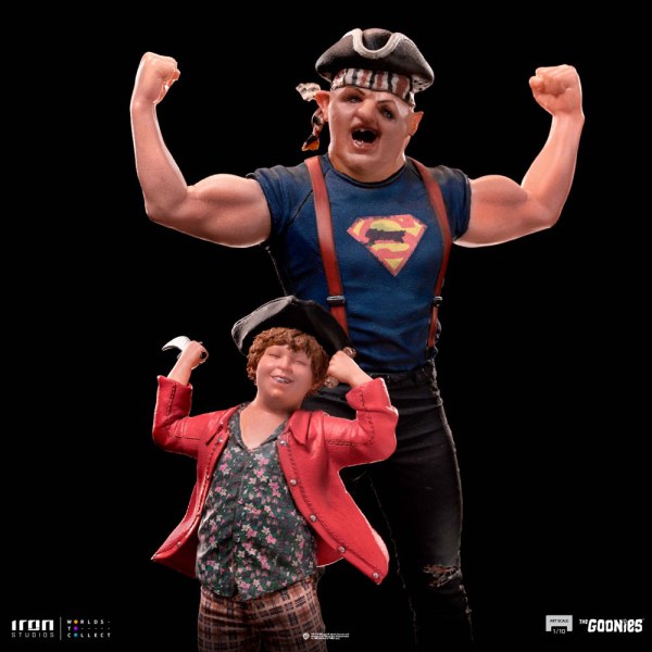 Luiaard en Chunk Art Scale - The Goonies