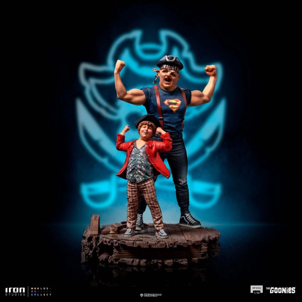 Luiaard en Chunk Art Scale - The Goonies
