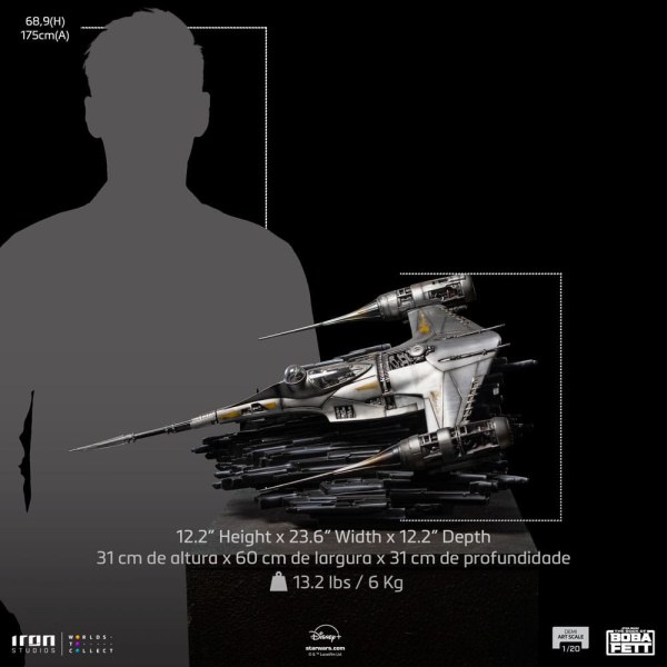 Mando's N-1 Starfighter Art Scale - Het boek van Boba Fett