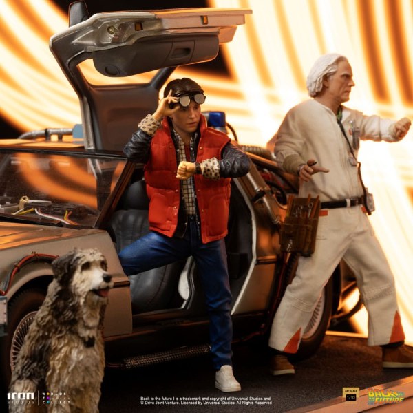 DeLorean volledige set Art Scale - Terug naar de toekomst