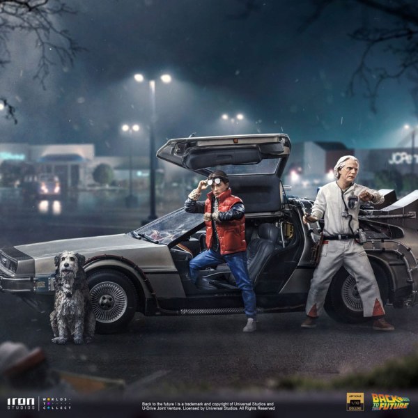 DeLorean volledige set Art Scale - Terug naar de toekomst