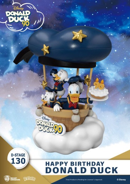 Diorama Donald Eend 90e-Happy Birthday - Disney D-Stage