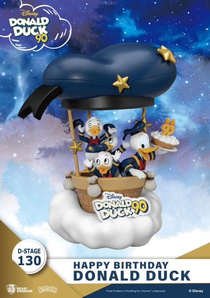 Diorama Donald Eend 90e-Happy Birthday - Disney D-Stage