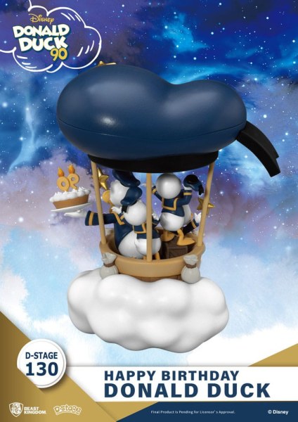 Diorama Donald Eend 90e-Happy Birthday - Disney D-Stage