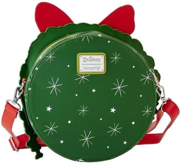 DR SEUSS GRINCH Schoudertas met kerstkrans - DISNEY LOUNGEFLY
