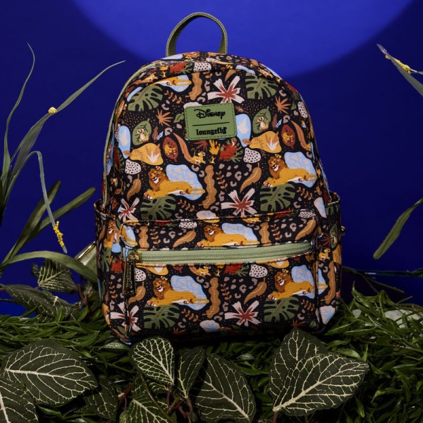 The Lion King 30e verjaardag silhouet vierkante Mini Rugzak met volledige print van canvas - DISNEY LOUNGEFLY