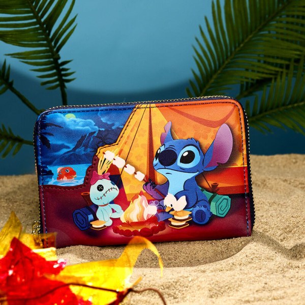 Stitch Camping Cuties Zip met Rits Rondom - DISNEY LOUNGEFLY