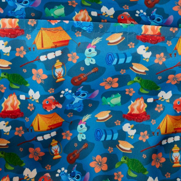 Stitch Camping Cuties Nylon Vierkante Mini Rugzak met all-over print - DISNEY LOUNGEFLY