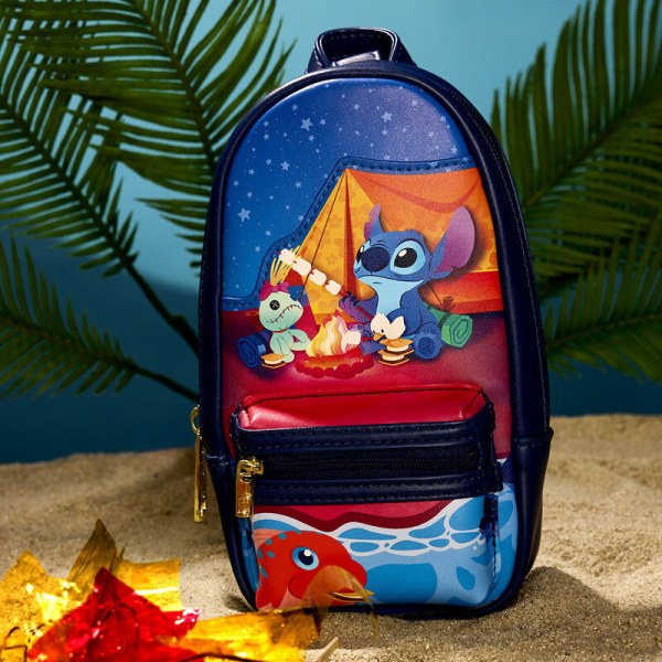 Stitch Camping Cuties Mini Rugzak Pennenkoker - DISNEY LOUNGEFLY