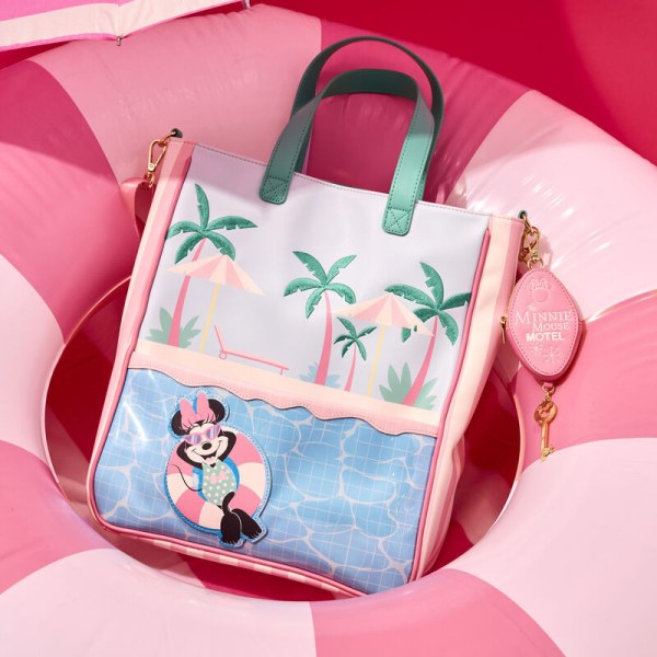 Totebag met portemonnee Minnie Mouse-stijl vakantie bij het zwembad - DISNEY LOUNGEFLY