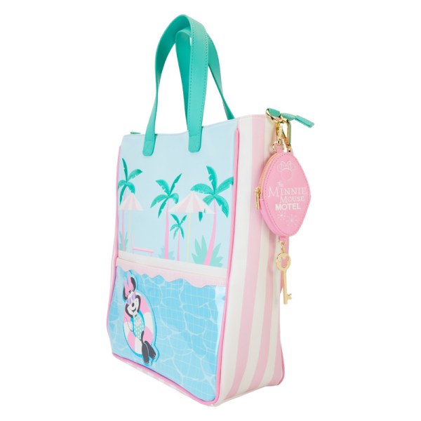 Totebag met portemonnee Minnie Mouse-stijl vakantie bij het zwembad - DISNEY LOUNGEFLY