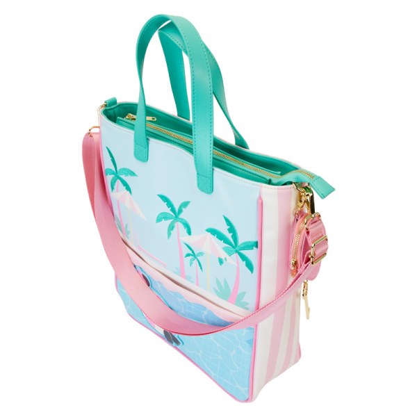 Totebag met portemonnee Minnie Mouse-stijl vakantie bij het zwembad - DISNEY LOUNGEFLY