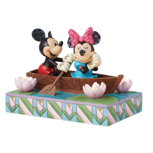 Mickey & Minnie LED Love Roeiboot - Disney Traditions