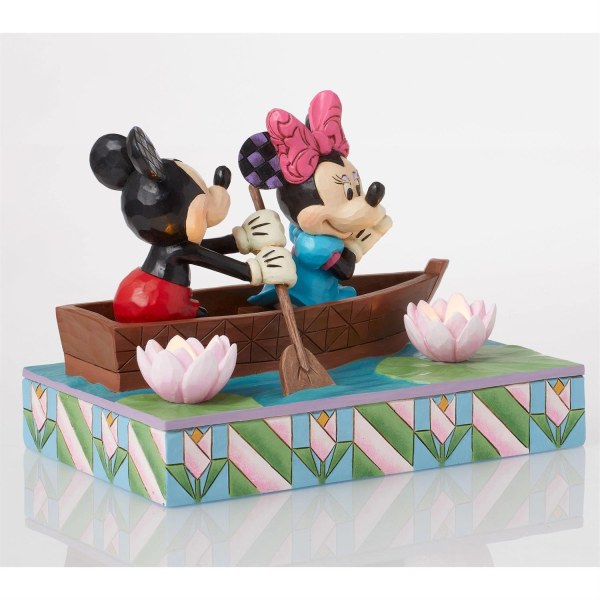 Mickey & Minnie LED Love Roeiboot - Disney Traditions