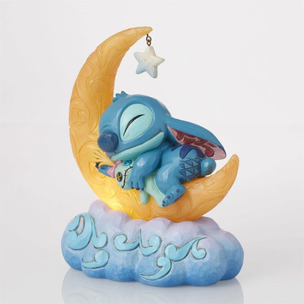 Stitch & Scrump op LED-maan - Disney Traditions Stitch