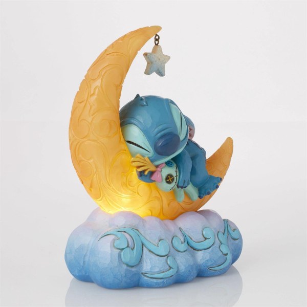 Stitch & Scrump op LED-maan - Disney Traditions Stitch