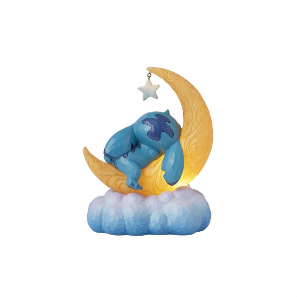 Stitch & Scrump op LED-maan - Disney Traditions Stitch