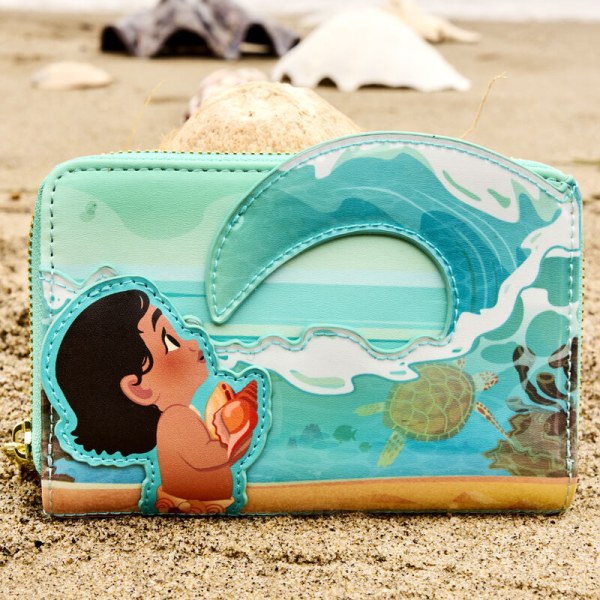 Jonge Vaiana in Ocean Waves Portemonnee - DISNEY LOUNGEFLY