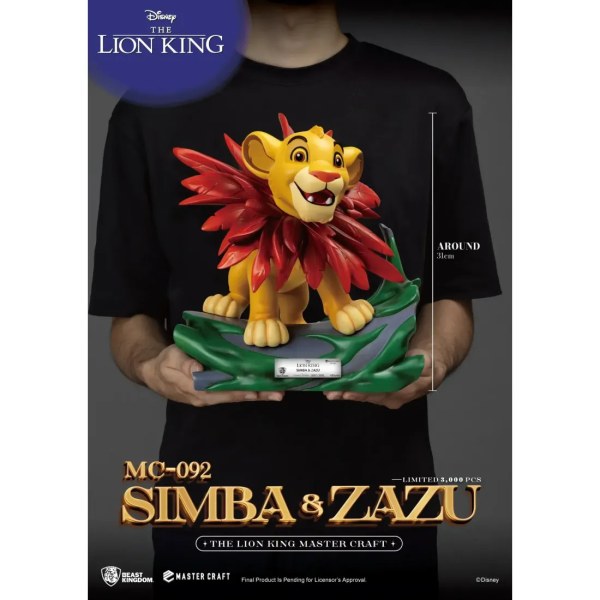 The Lion King Mastercraft Kleine Simba en Zazu - DISNEY MASTERCRAFT