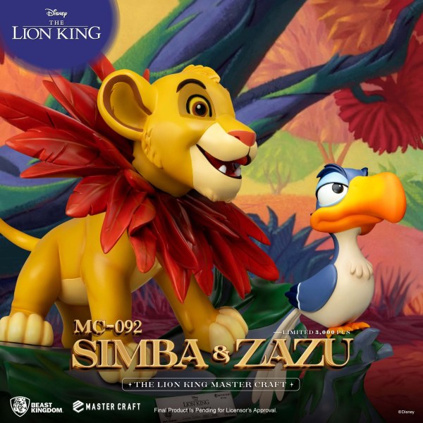 The Lion King Mastercraft Kleine Simba en Zazu - DISNEY MASTERCRAFT
