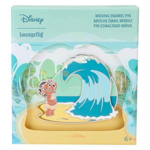 Young Vaiana Ocean Waves Collector Box schuifpin - DISNEY LOUNGEFLY