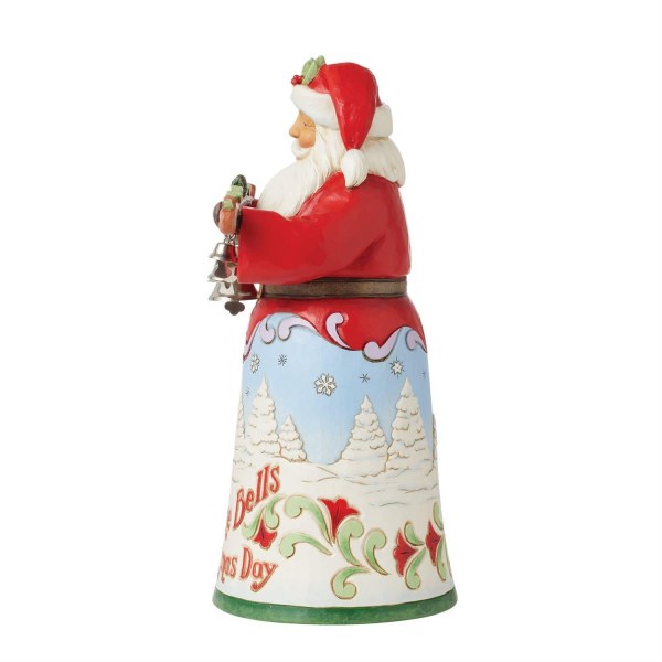 Heard The Bells Kerstman Beeldje - JIM SHORE HEARTWOOD CREEK