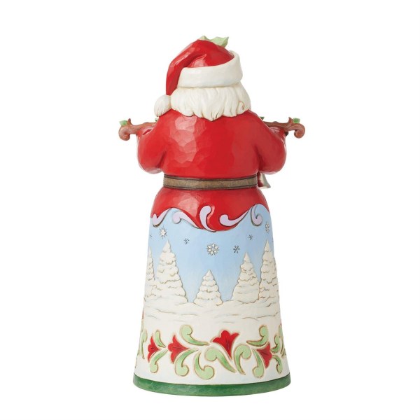 Heard The Bells Kerstman Beeldje - JIM SHORE HEARTWOOD CREEK
